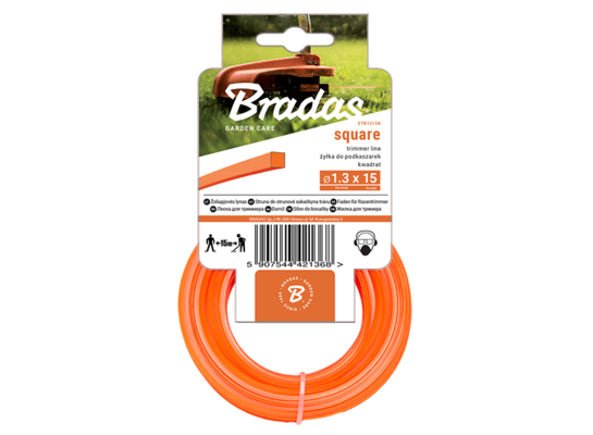 Żyłka TRIMMER, kwadrat, 2,4 mm x 50 m, karta