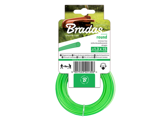 Żyłka TRIMMER, okrągła, 2,7 mm x 15 m, karta