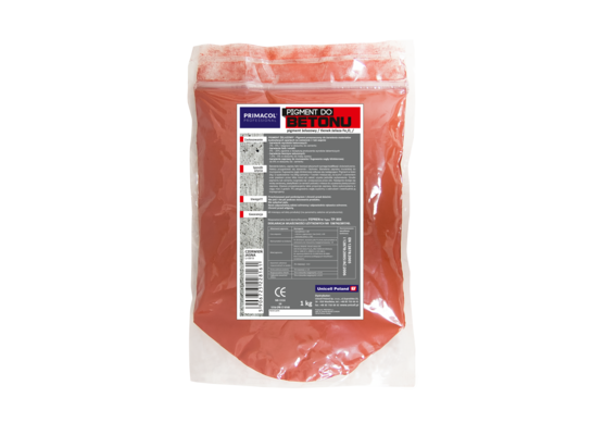 Pigment do betonu czerwień jasna 1 kg Primacol Professional