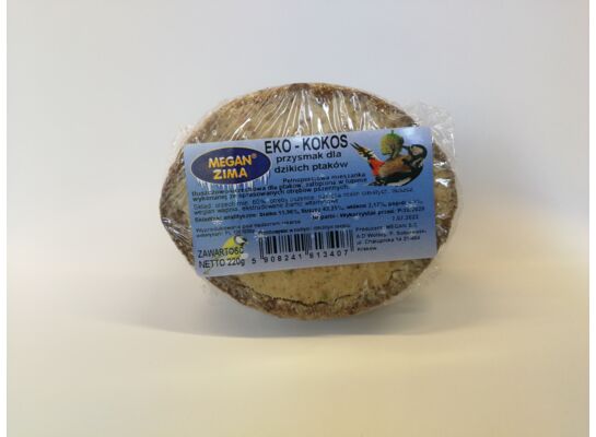Przysmak tłuszczowo-orzechowy połówka kokosa 220 g