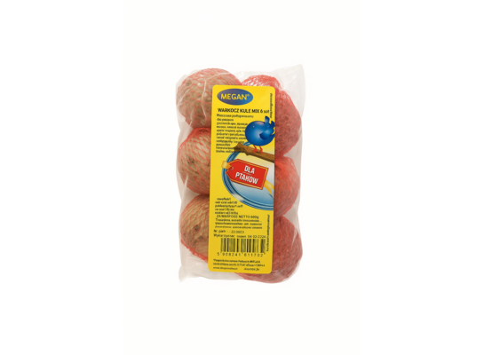 Warkocz 6 kul mix -3 klasyczne i 3 truskawkowe 600 g