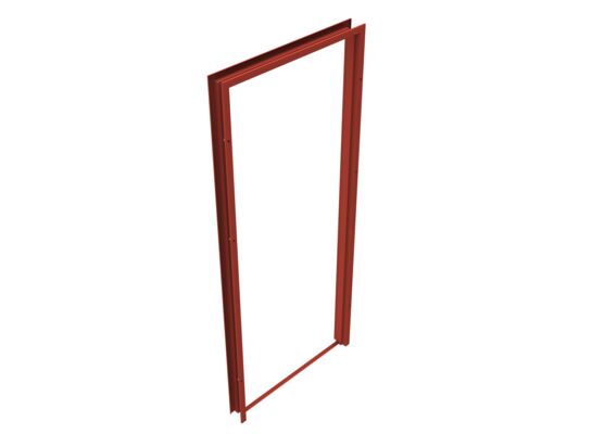 Ościeżnica stalowa 90 uniwersalna trzyzawiasowa podkład czerwony tlenkowy ZAKPOL