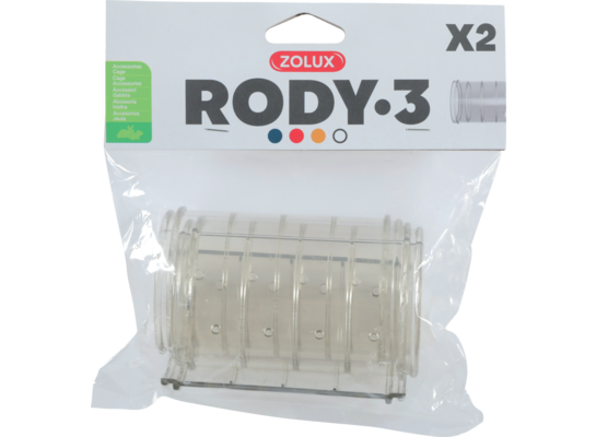 Tunel prosty RODY3 szary transparentny ZOLUX