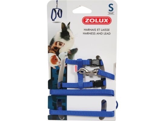 Szelki i smycz dla szczura S niebieski ZOLUX