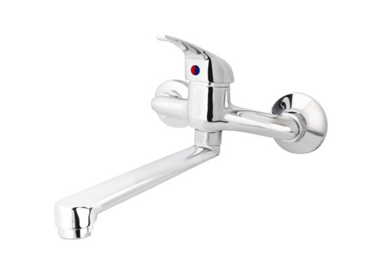 Bateria umywalkowa ścienna chrom Faro