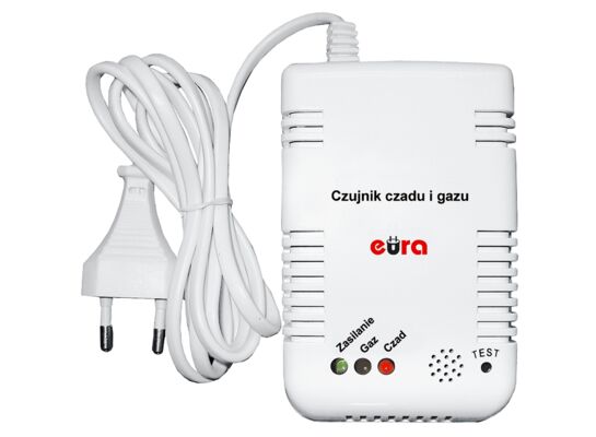 Czujnik czadu i gazu EURA CGD-35A2 2w1 230 V/50 Hz
