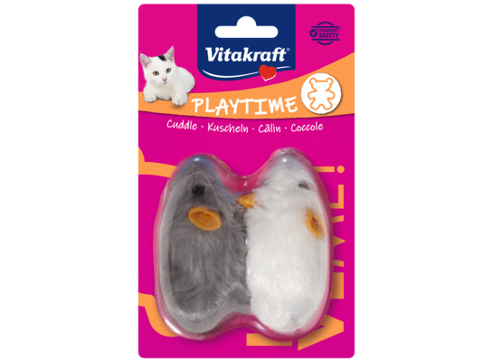 Zabawka dla kota MYSZY Z DZWIĘKIEM 2szt. Vitakraft