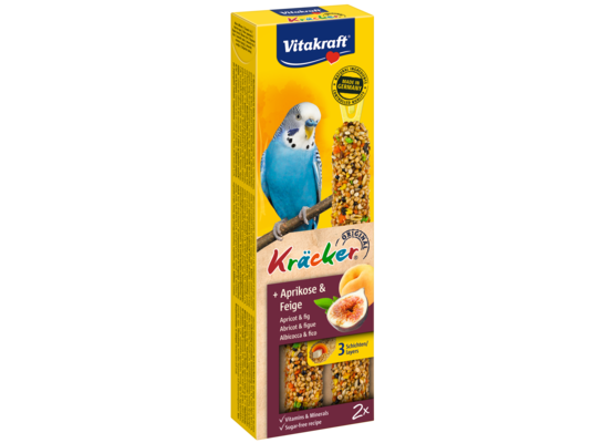 Kolba dla papugi falistej KRACKER 2szt morela/figa Vitakraft