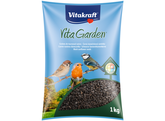 Karma dla ptaków ogrodowych VITA GARDEN słonecznik czarny 1kg