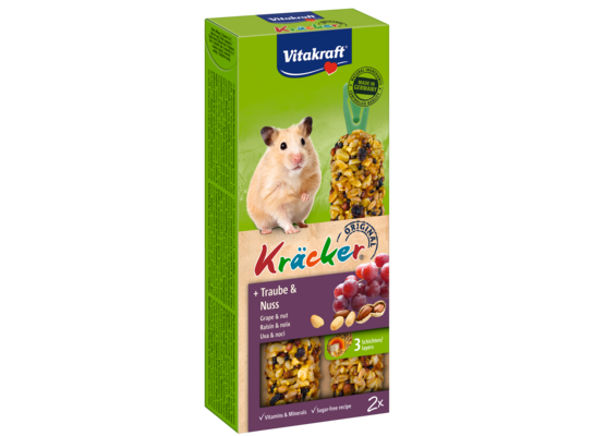 Kolba dla chomika Kracker 2 sztuki winogrona/orzechy Vitakraft