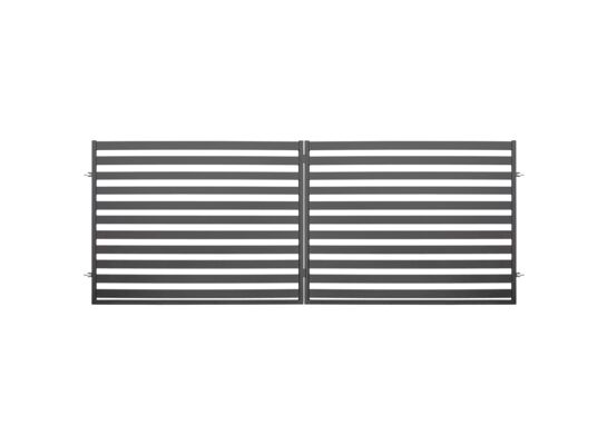 Brama dwuskrzydłowa Dorian ocynk RAL7016 struktura 500 x 154 cm