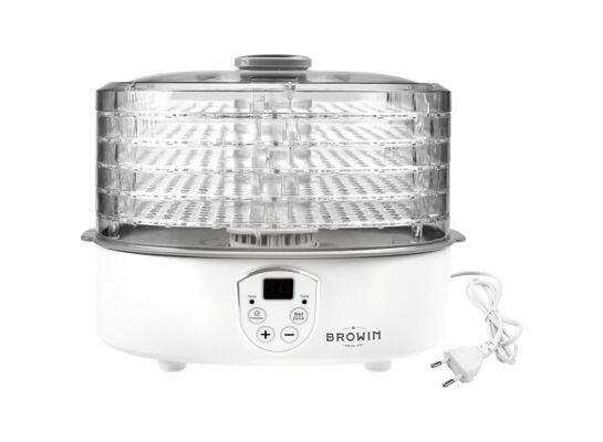 Suszarka do żywności z regulacją temperatury, 240W, transparentna