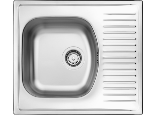 Zlewozmywak stalowy Techno satyna 58 x 51 cm Deante