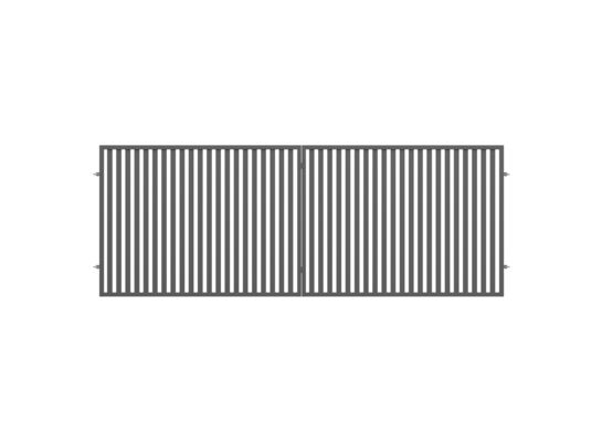 Brama dwuskrzydłowa Alia antracyt struktura 400 x 150 cm