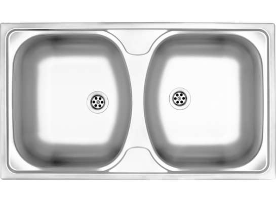 Zlewozmywak stalowy Techno satyna 79 x 44 cm Deante