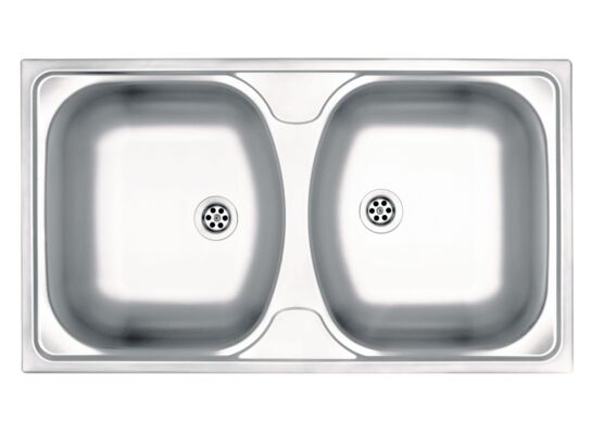 Zlewozmywak stalowy Techno dekor 79 x 44 cm Deante