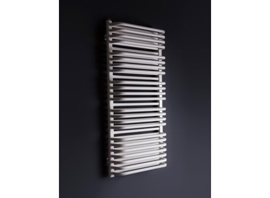 Grzejnik łazienkowy Irys 50 x 77,6 cm biały 9016 błyszczący 1, 4, 5, 8 ENIX