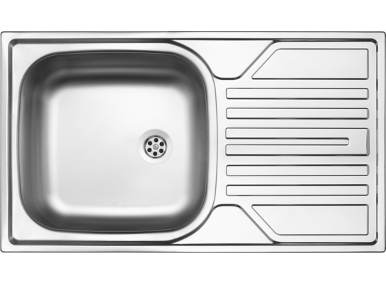 Zlewozmywak stalowy Legato satyna 76 x 43,5 cm 2'' Deante