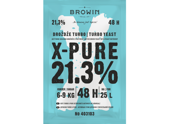 Drożdże Turbo X-Pure 21,3% 48h 135g