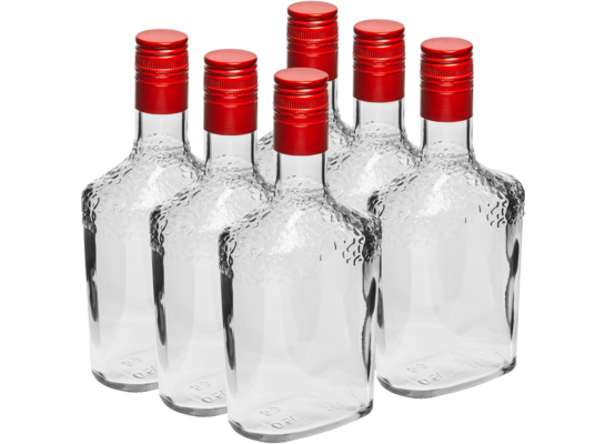 Butelka Safari 500 ml biała z zakrętką 6 sztuk