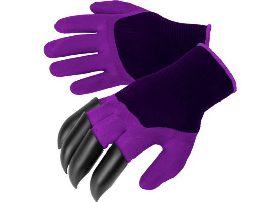 Rękawice z pazurkami fioletowe