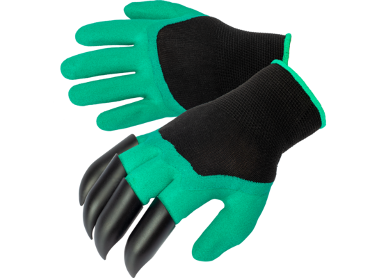 Rękawice z pazurkami zielone