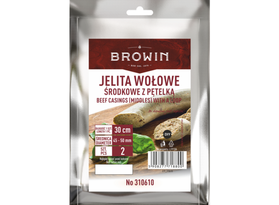 Jelita wołowe środkowe z pętelką 2 sztuki