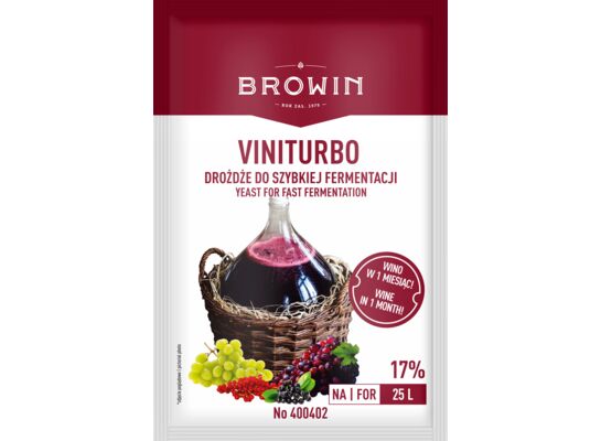 ViniTurbo drożdże do szybkiej fermentacji 20g Browin