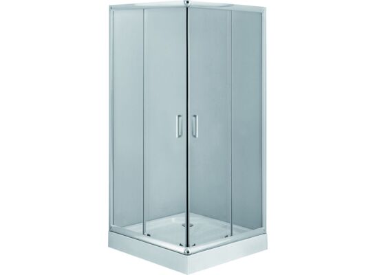 Kabina FUNKIA kwadratowa szkło transparentne 80 cm
