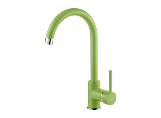Bateria zlewozmywakowa z wylewką U zielona Mango