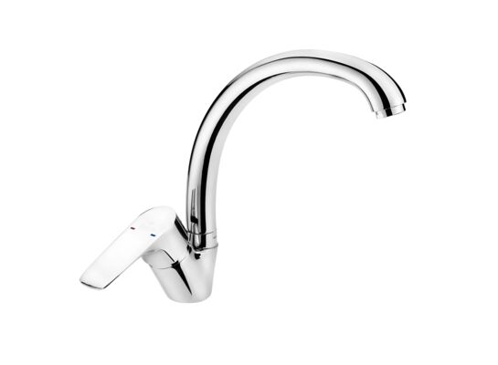 Bateria zlewozmywakowa stojąca z aeratorem start / stop Salt Deante