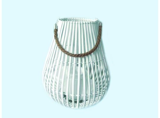 Lampion 35 cm biały