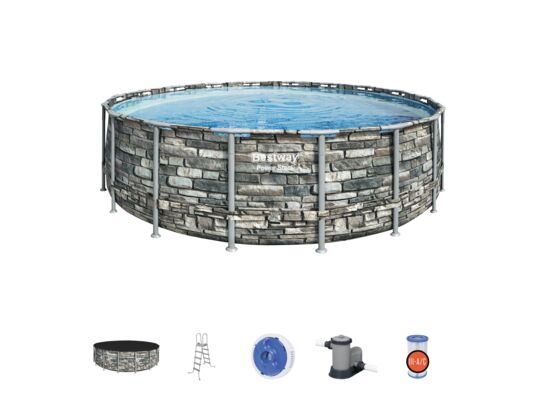 Basen stelażowy Ø549 x 132 cm z akcesoriami Bestway