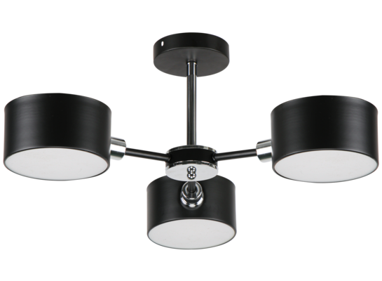 Oprawa oświetleniowa 3-płomienna E14 czarny+chrom 3020/3 BL 8C