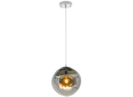 Lampa wisząca 1-płomienna E27 chrom grey 2049/1 8C