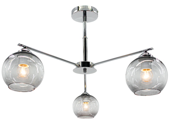 Oprawa oświetleniowa 3-płomienna E27 chrom 1859/3 8C