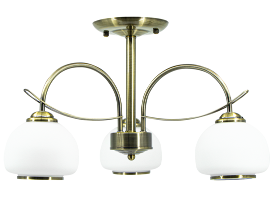 Oprawa oświetleniowa 3-płomienna E27 mosiądz 5081/3 21QG