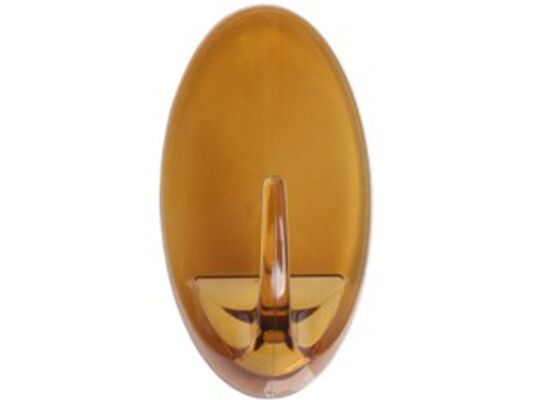 Wieszak owalny wąski przezroczysty Malva