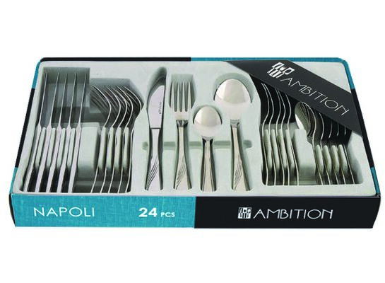 Zestaw sztućców NAPOLI 24 elementy Ambition