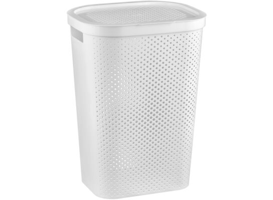 Kosz na bieliznę Infinity Biały 60L