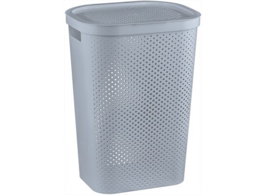 Kosz na bieliznę Infinity Jasny szary 60L