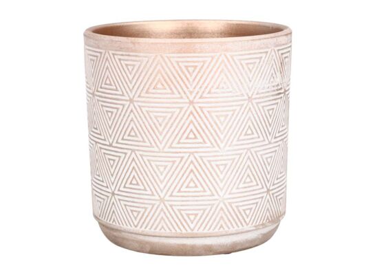 Doniczka 13,5 x 13,5 x 14 cm szampański wz2