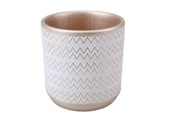 Doniczka 13,5 x 13,5 x 14 cm szampański wz1