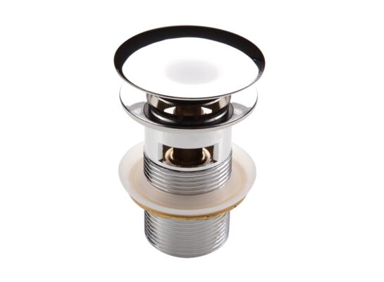 Korek click - clack okrągły z przelewem