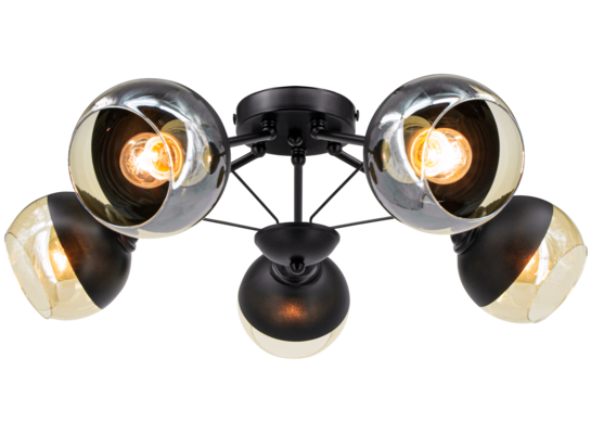 Oprawa oświetleniowa 5-płomienna E27 czarny 1018/5 BL