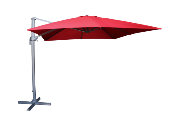 Parasol boczny bordo