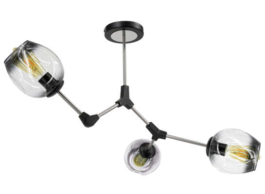 Oprawa oświetleniowa 3-płomienna E27 tytan 1962/3 19BT - BL