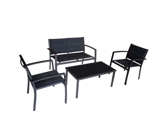 Zestaw kawowy Bari czarny