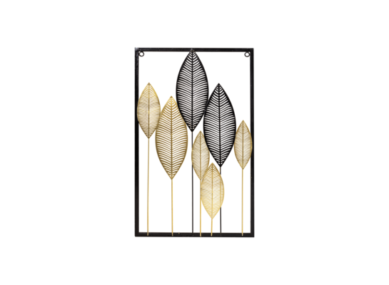 Ramka metalowa z dekoracją 33 x 1,5 x 55 cm