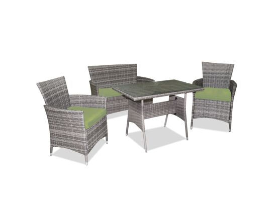 Zestaw Modena 4-osobowy szaro-zielony